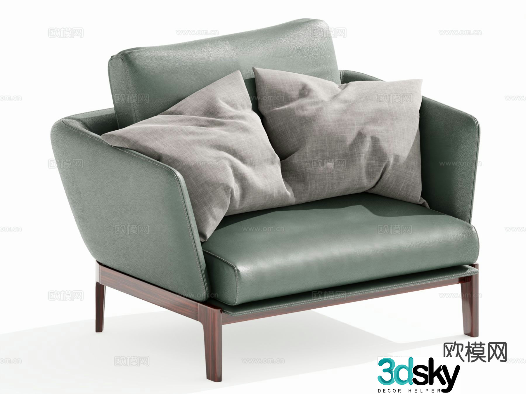 Modern single sofa 3d model