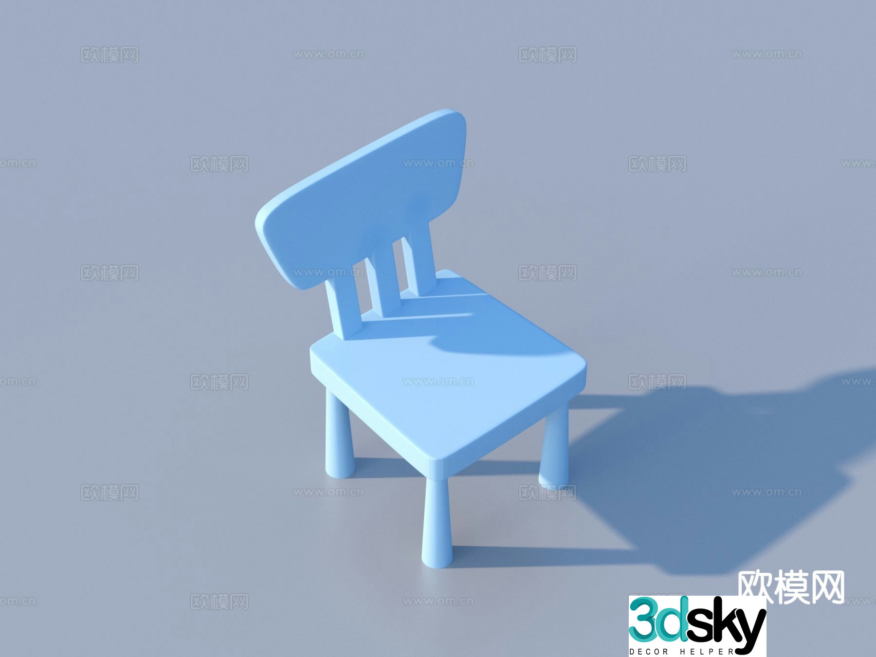 chair children’s chair furniture 3d model