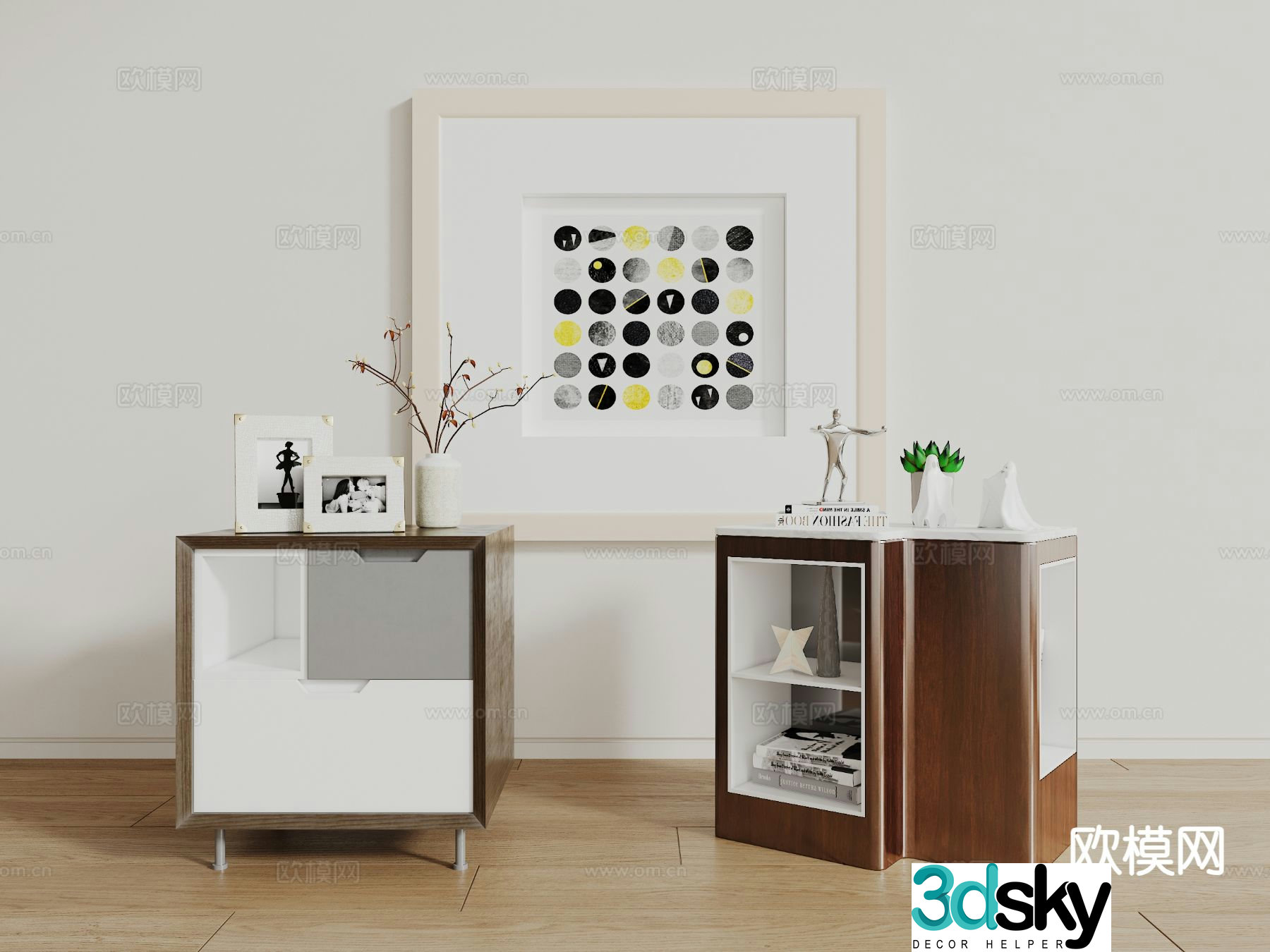 bedside table 3d model