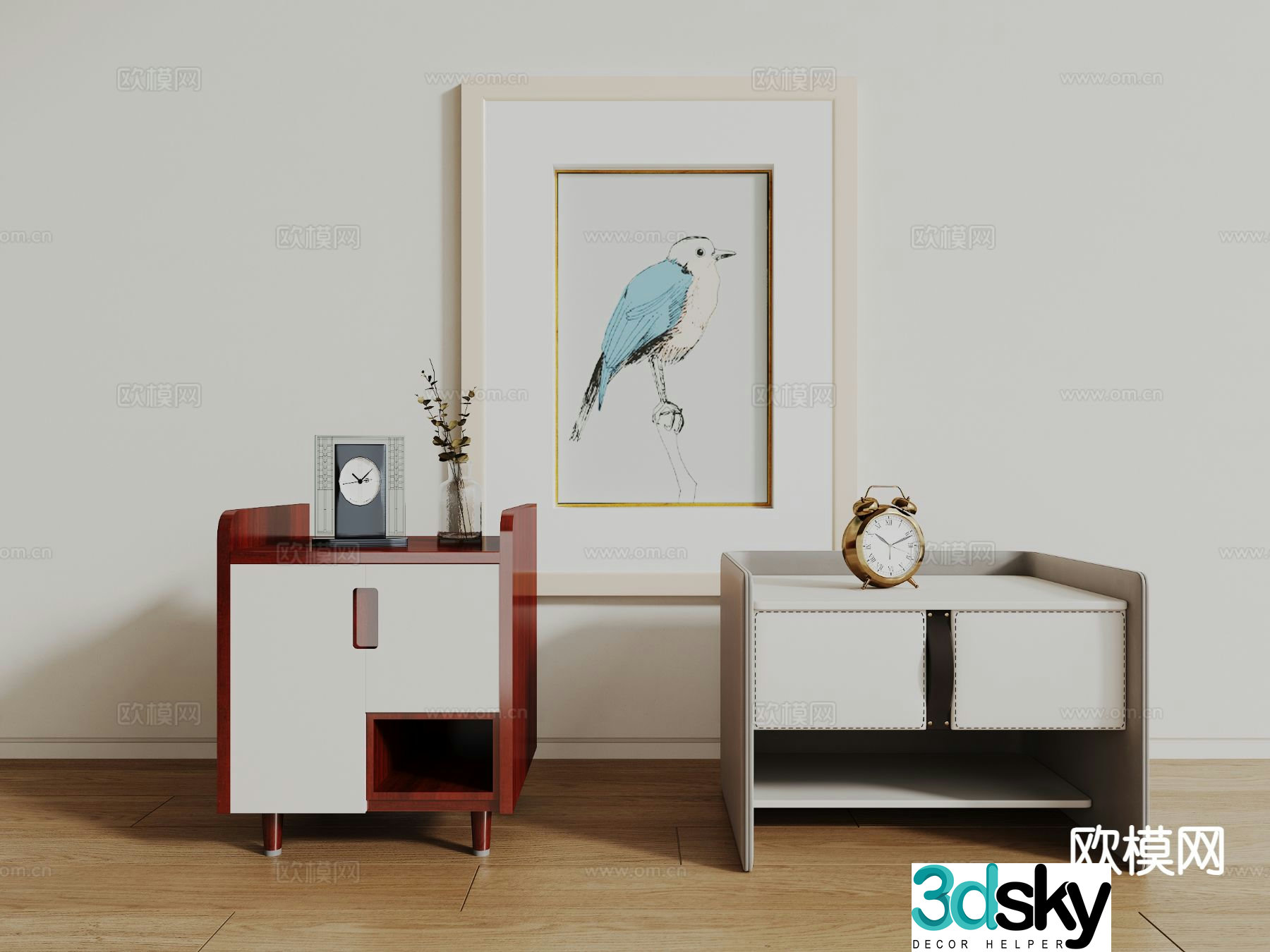 bedside table 3d model