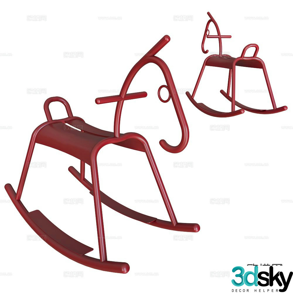 Children’s toys children’s rocking chair animal rocking chair 3d model