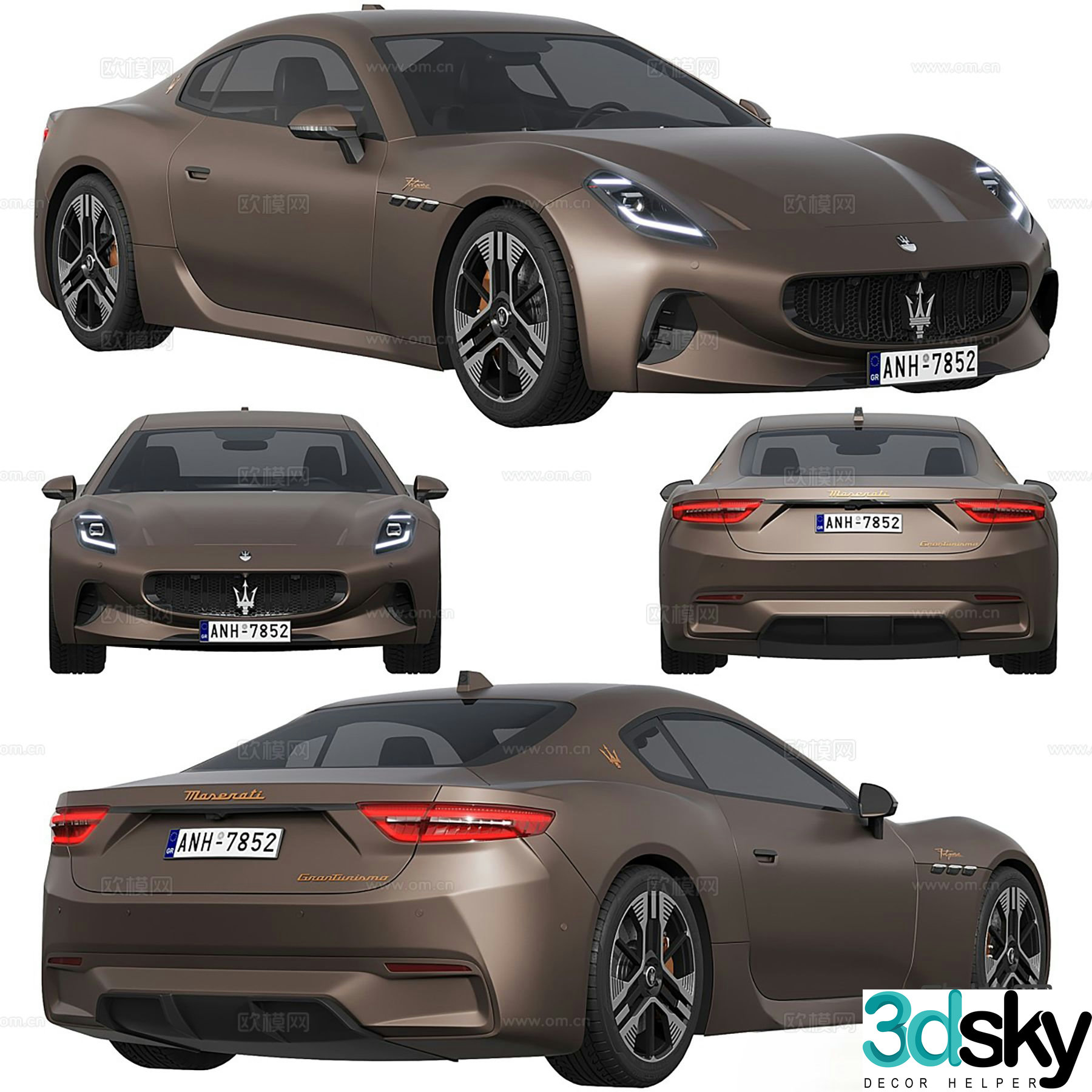 Turism Maserati Car Sports Car 3d Model