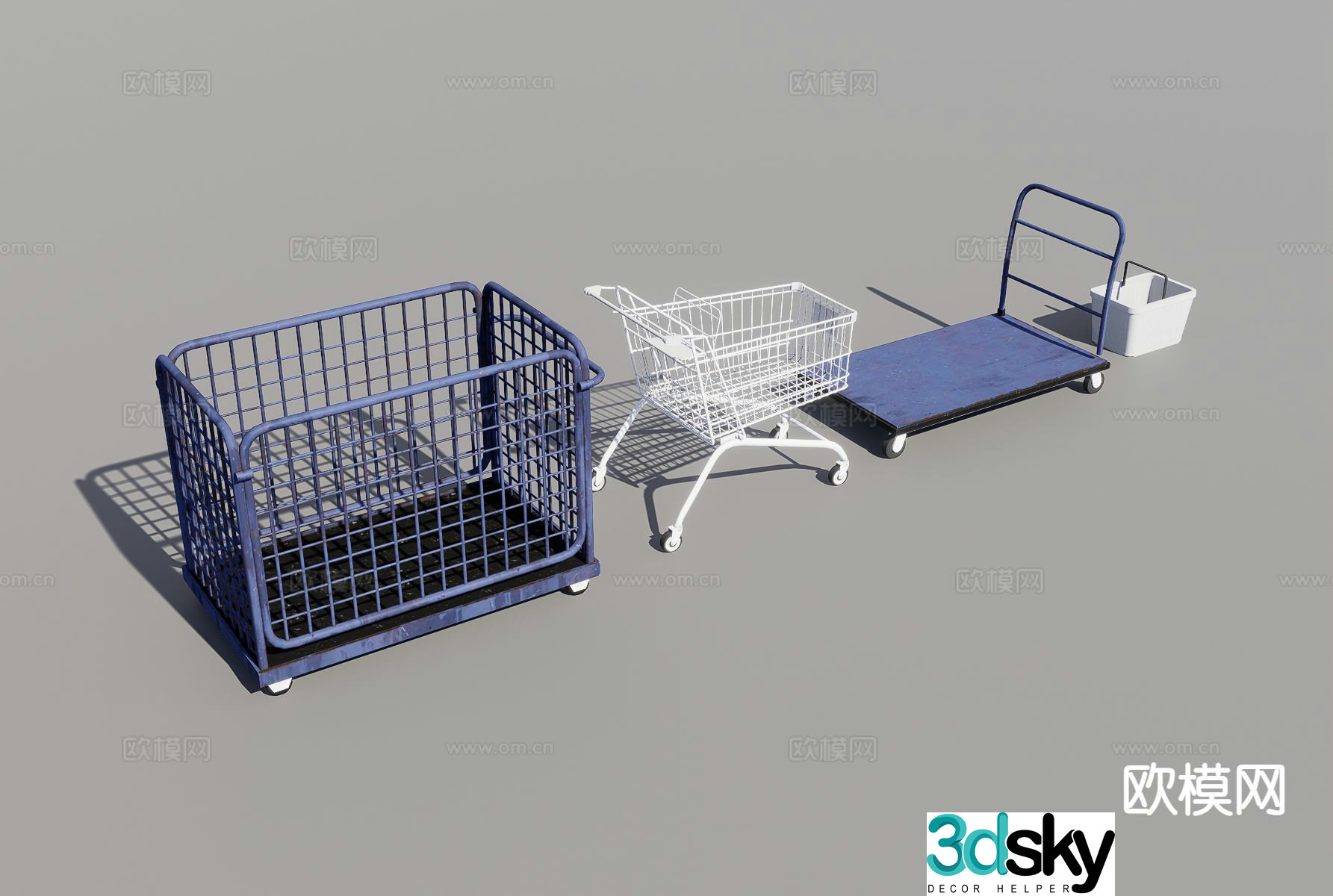 shopping cart cart 3d model