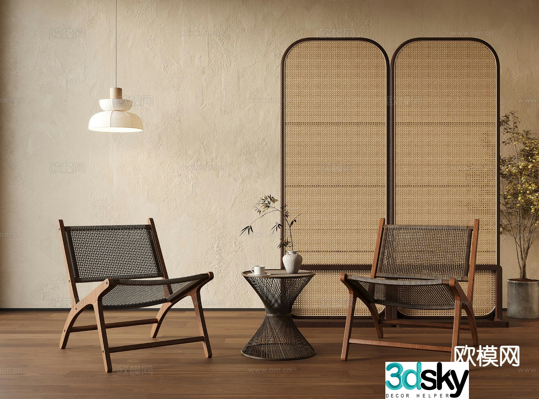 Medieval style leisure chair 3d model