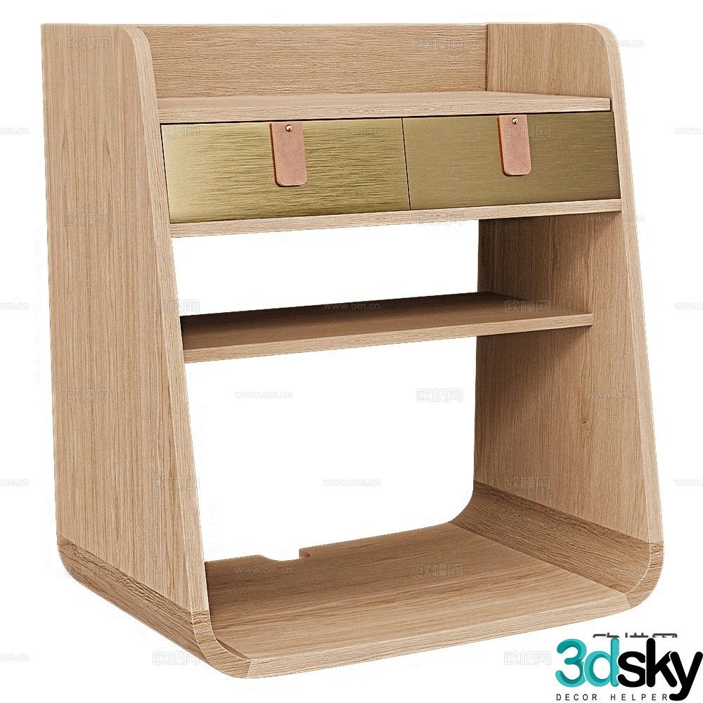 HartÃ´ nordic bedside table 3d model