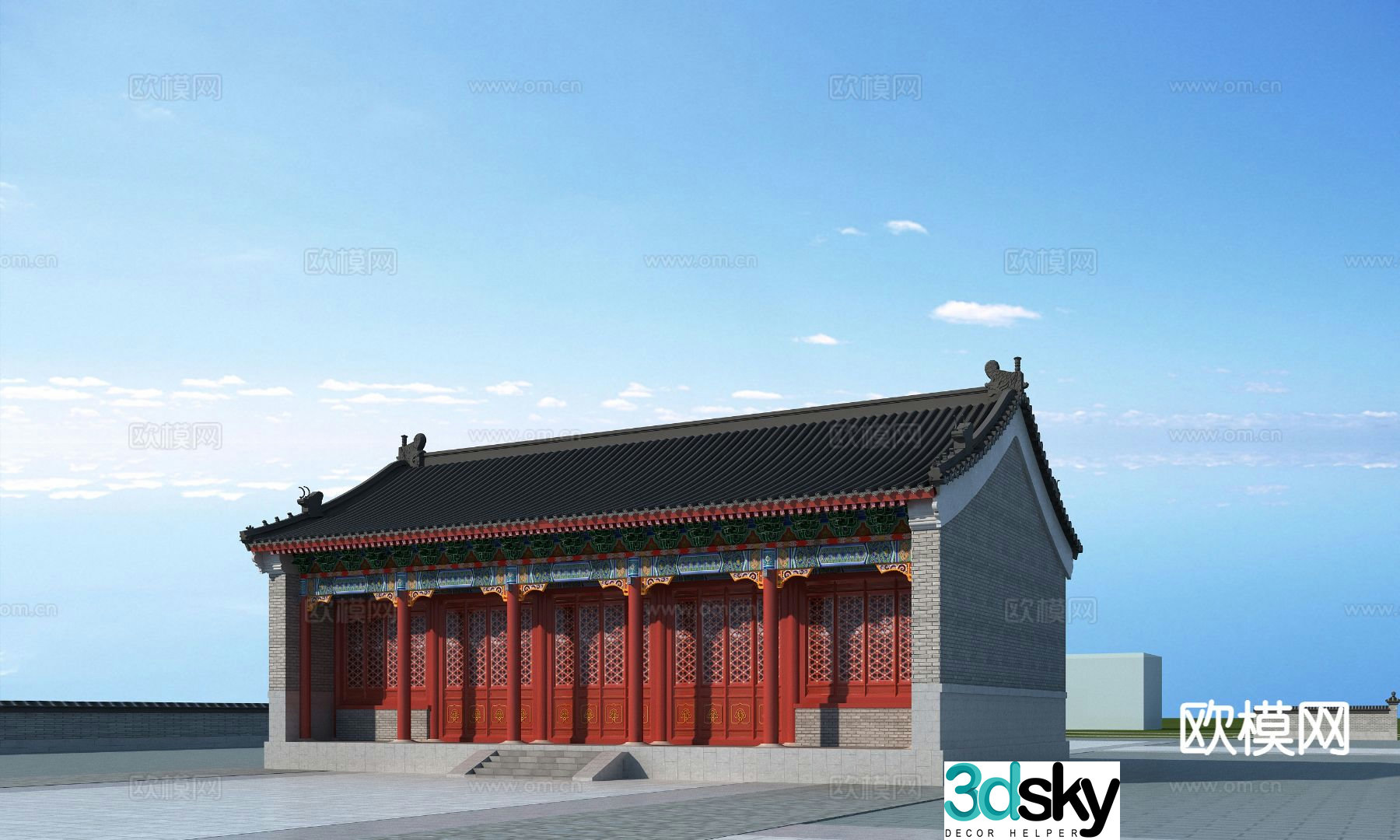 3D model of ancient temple appearance