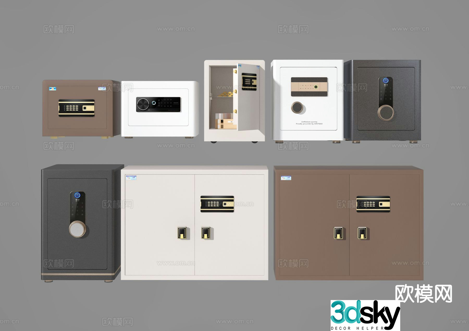 Modern safe safe 3d model