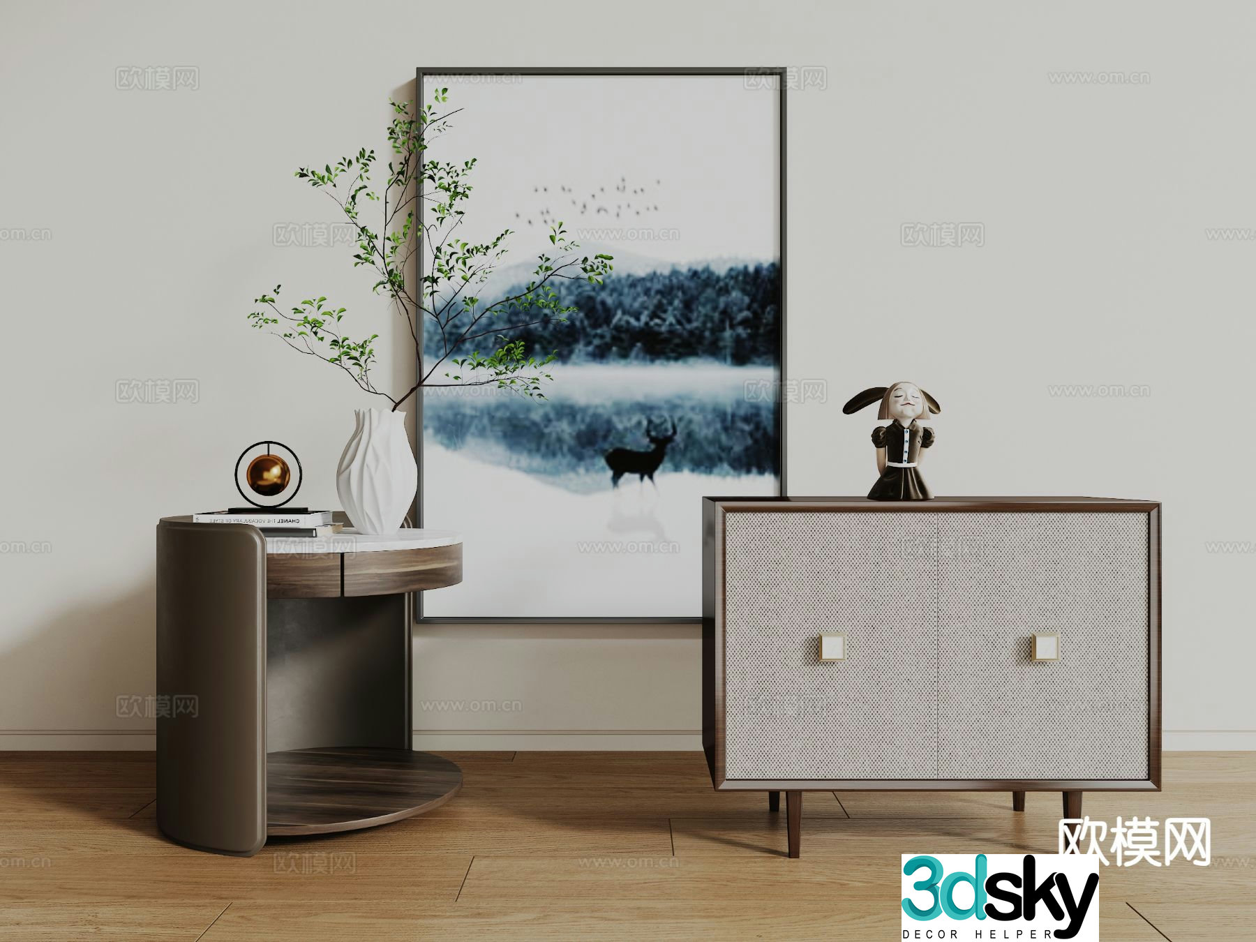 bedside table 3d model