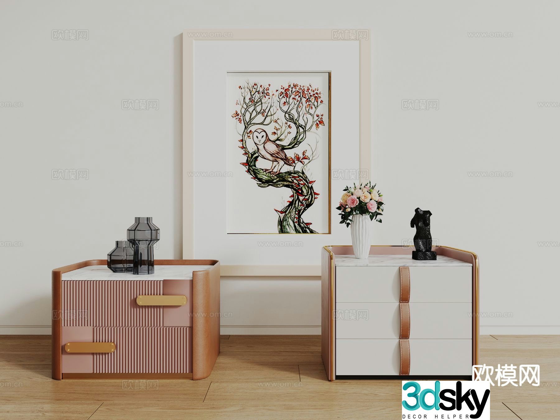 bedside table 3d model