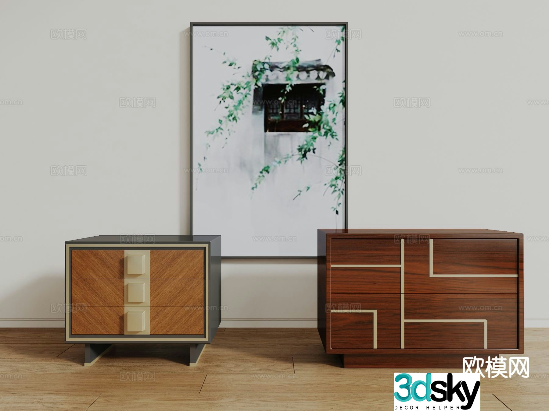 bedside table 3d model