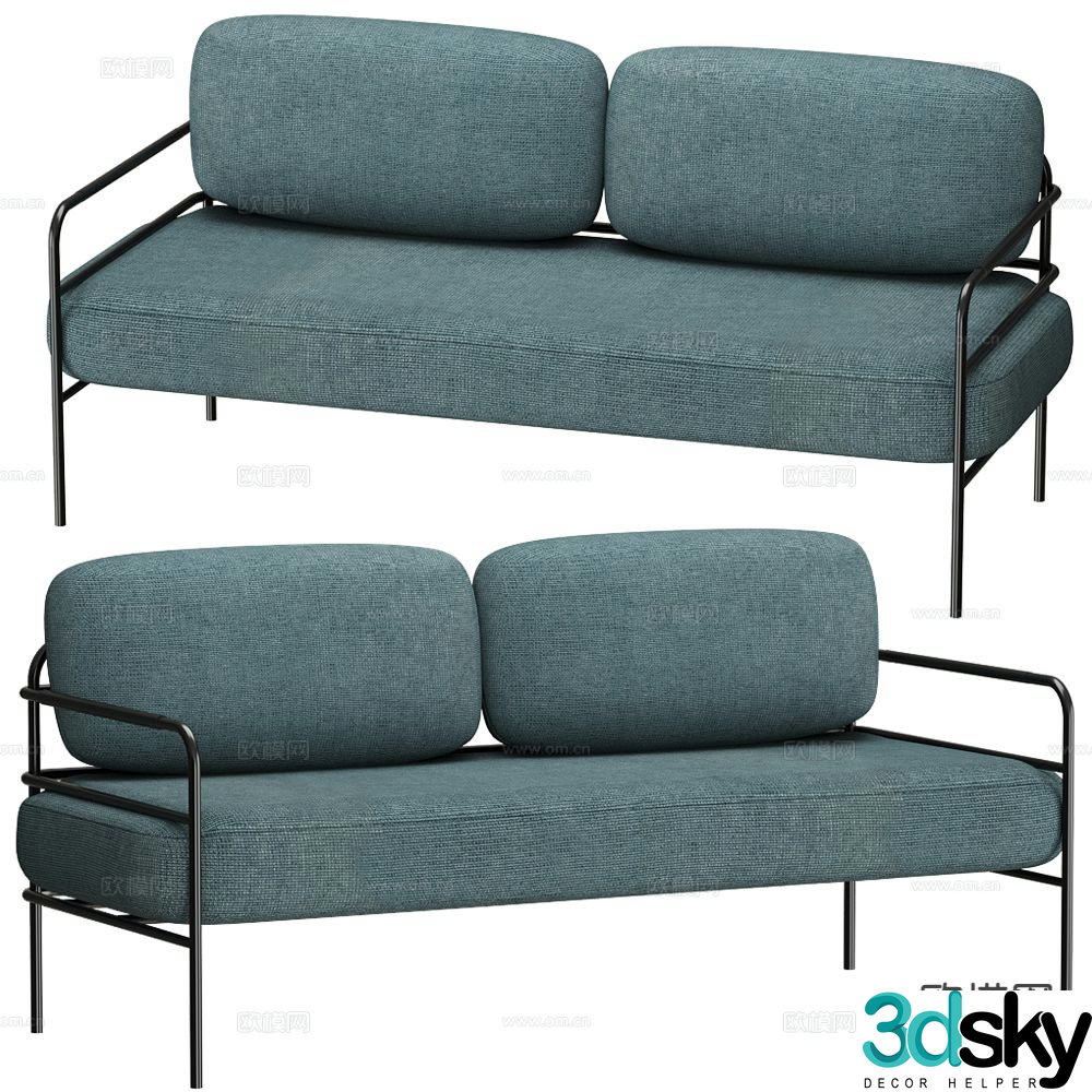 Modern love sofa 3d model