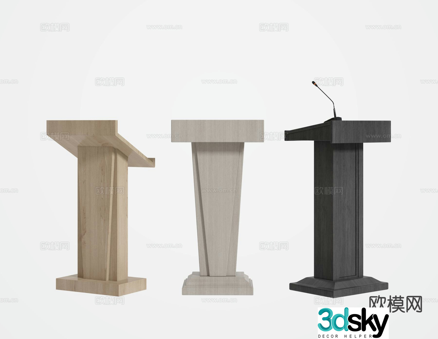 Modern podium podium podium 3d model