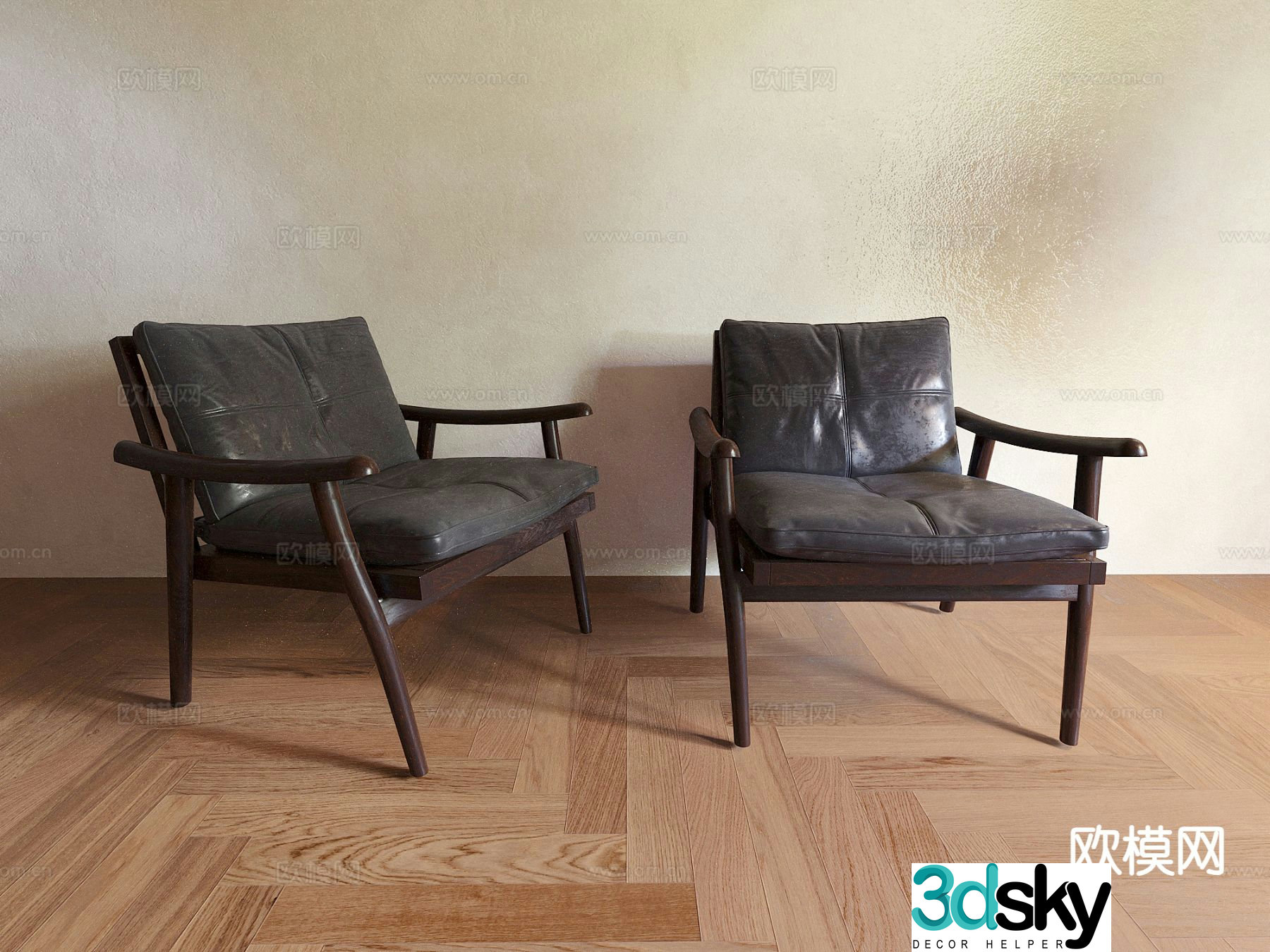 Modern lounge chair 3d model