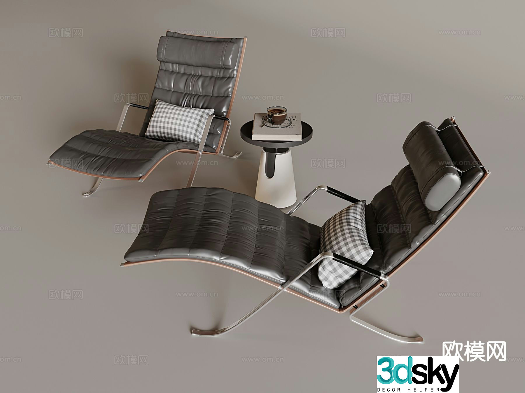 Modern lounge chair 3d model