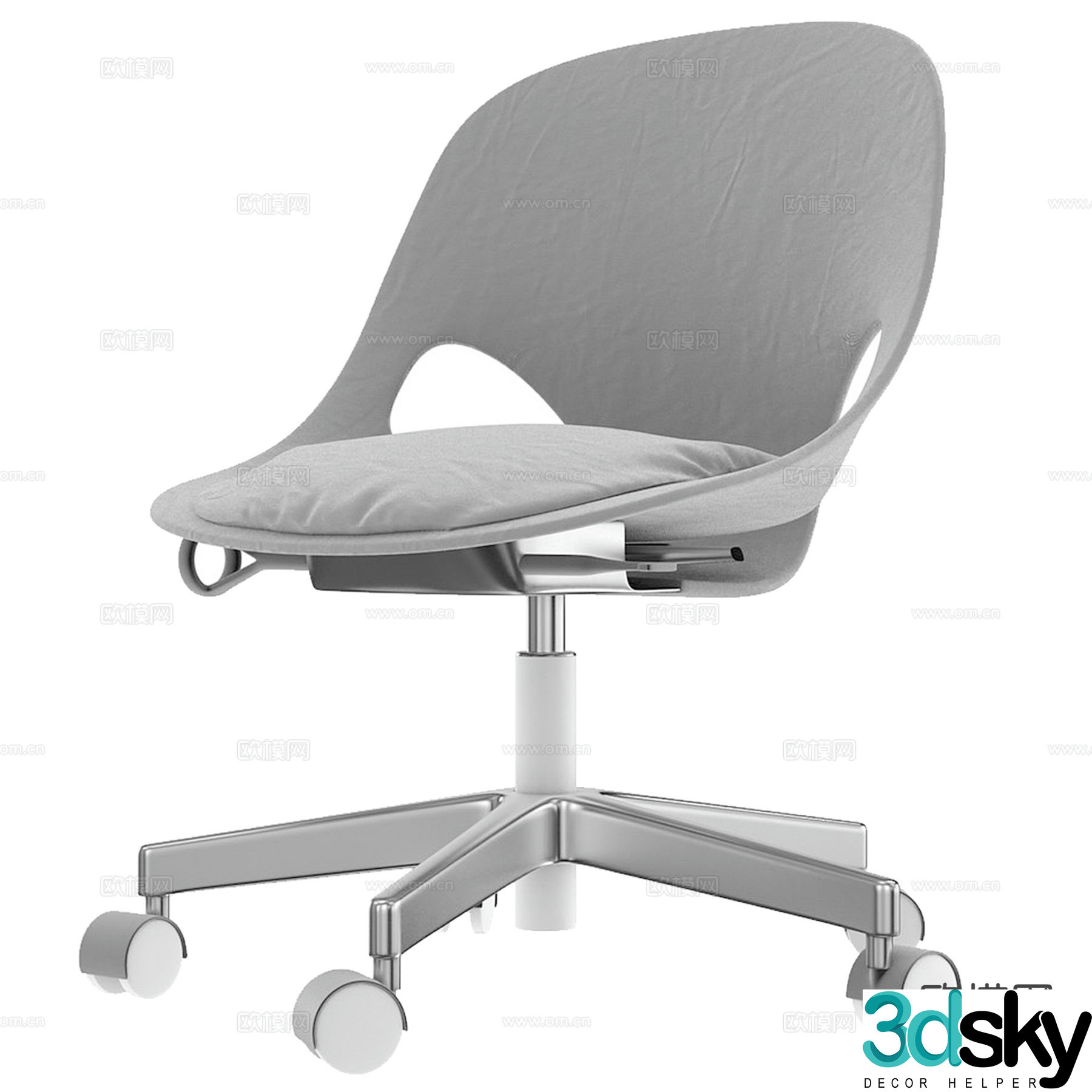 Zeph chair office chair swivel chair class chair 3d model
