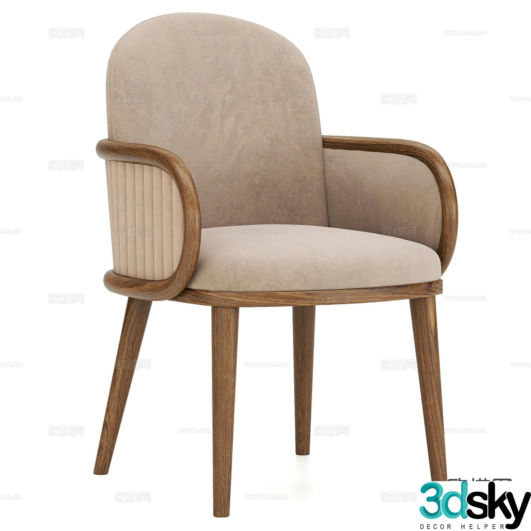 GALA chair lounge chair armchair 3d model