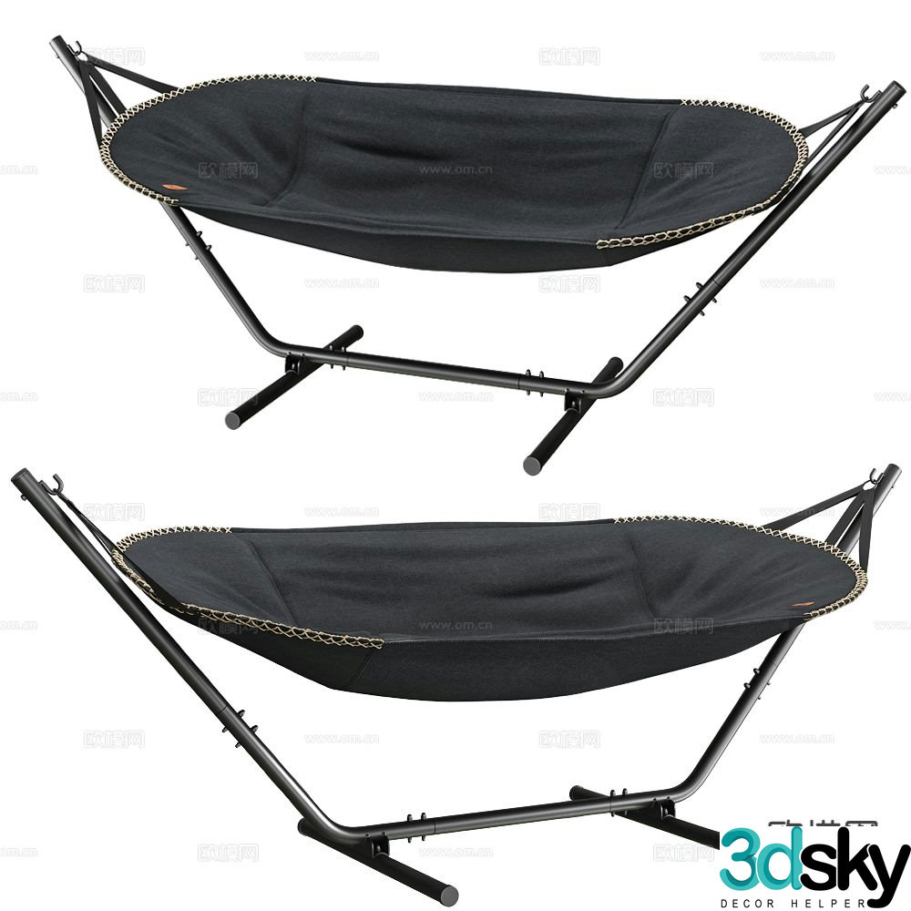 Modern cradle children’s bed rocking chair 3d model