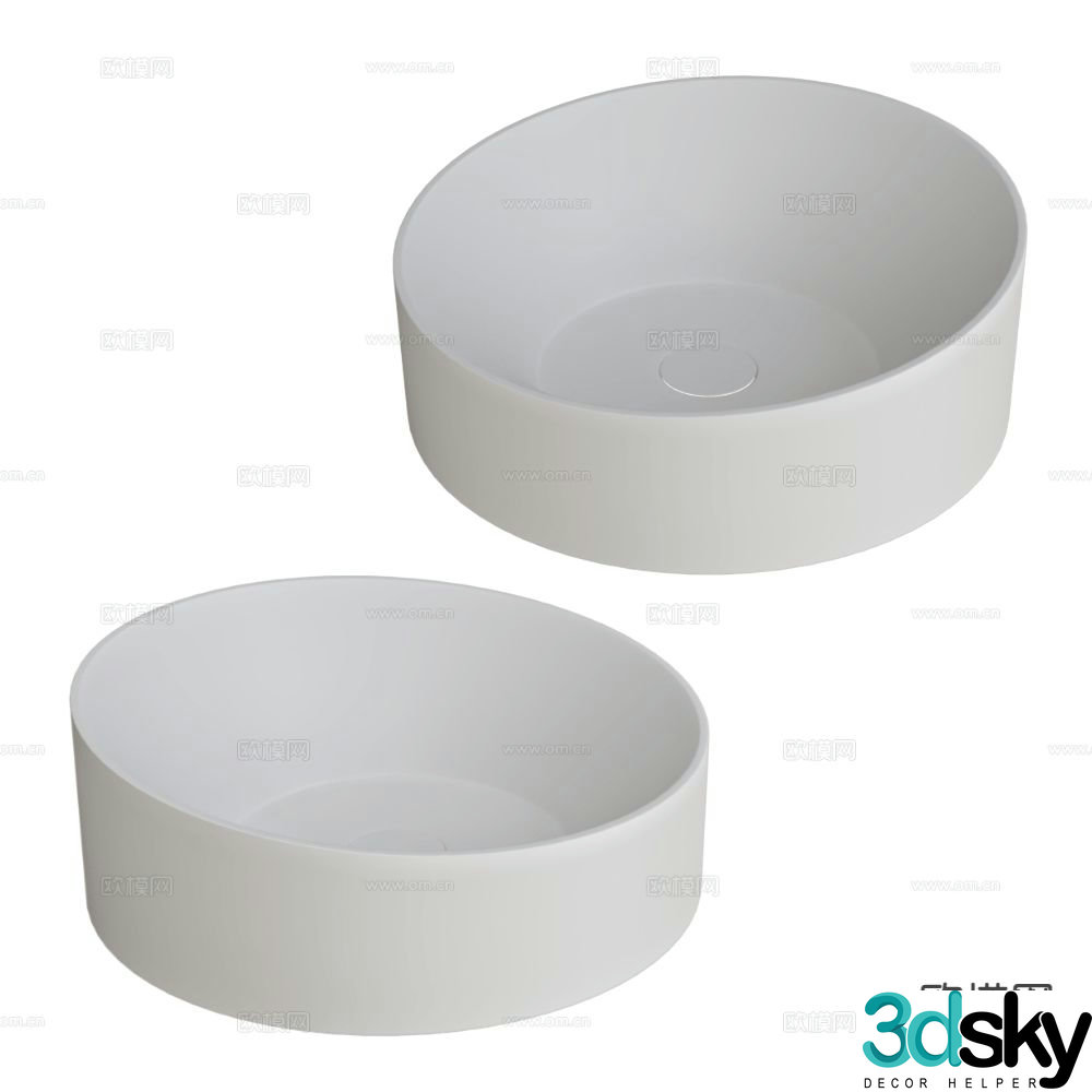ABBER Modern Wash Basin 3D Model