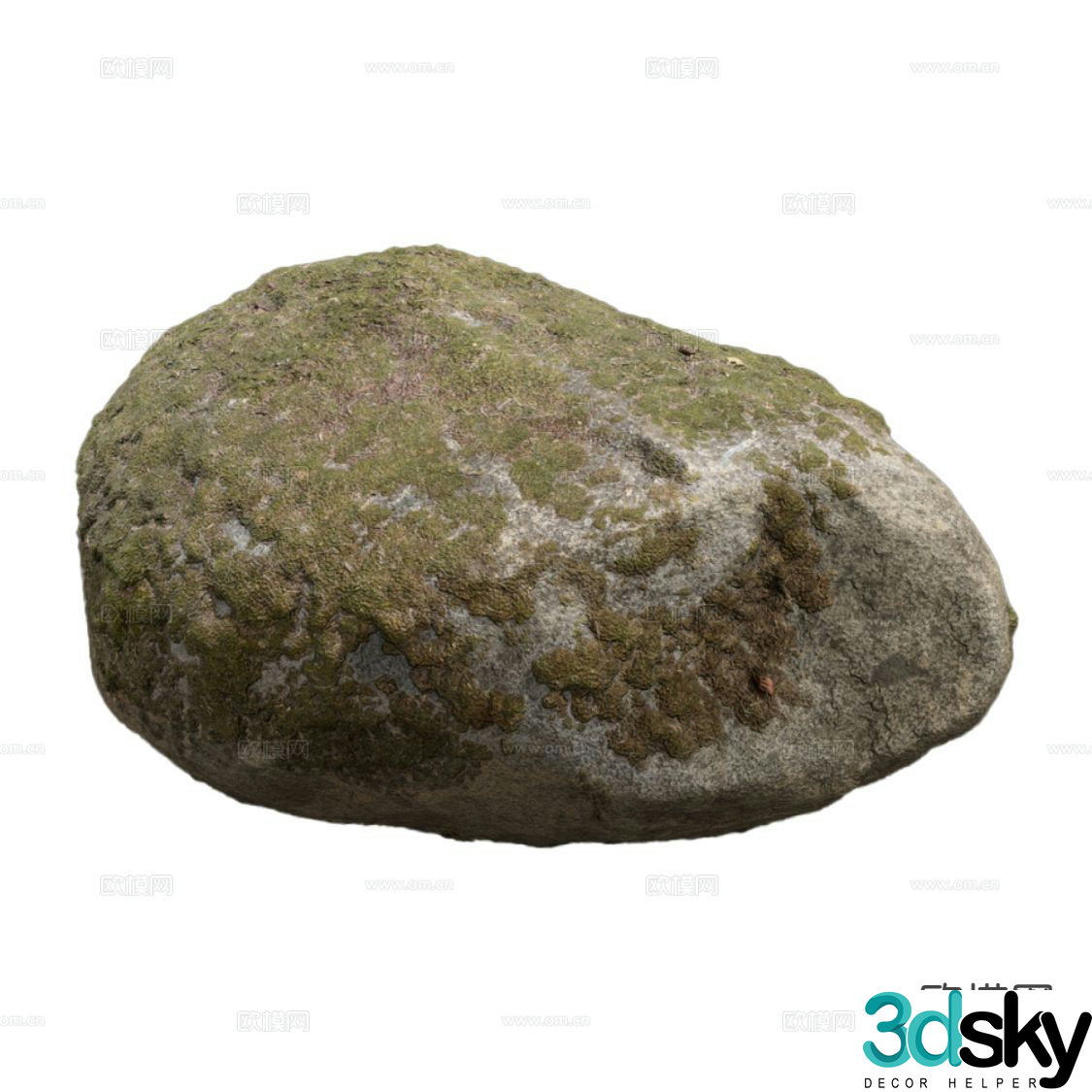 modern rock granite 3d model