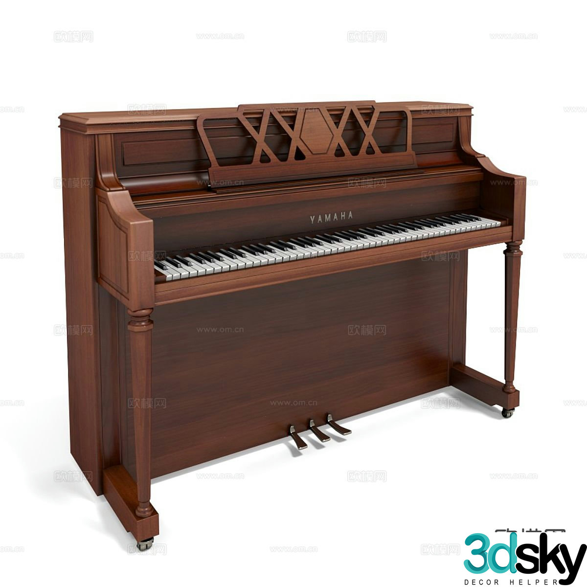 Yamaha piano 3d model
