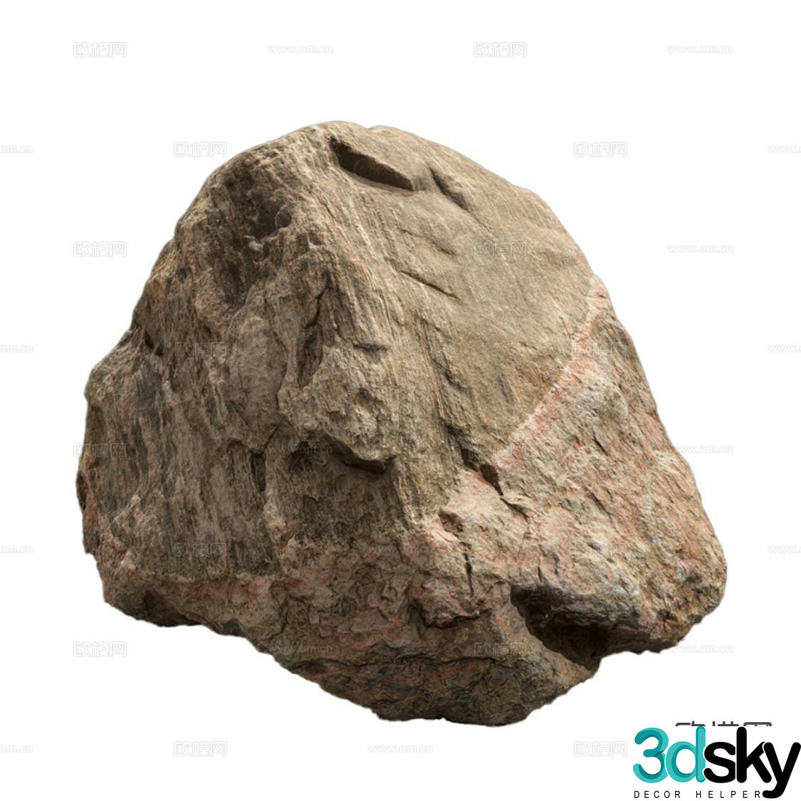 modern rock granite 3d model
