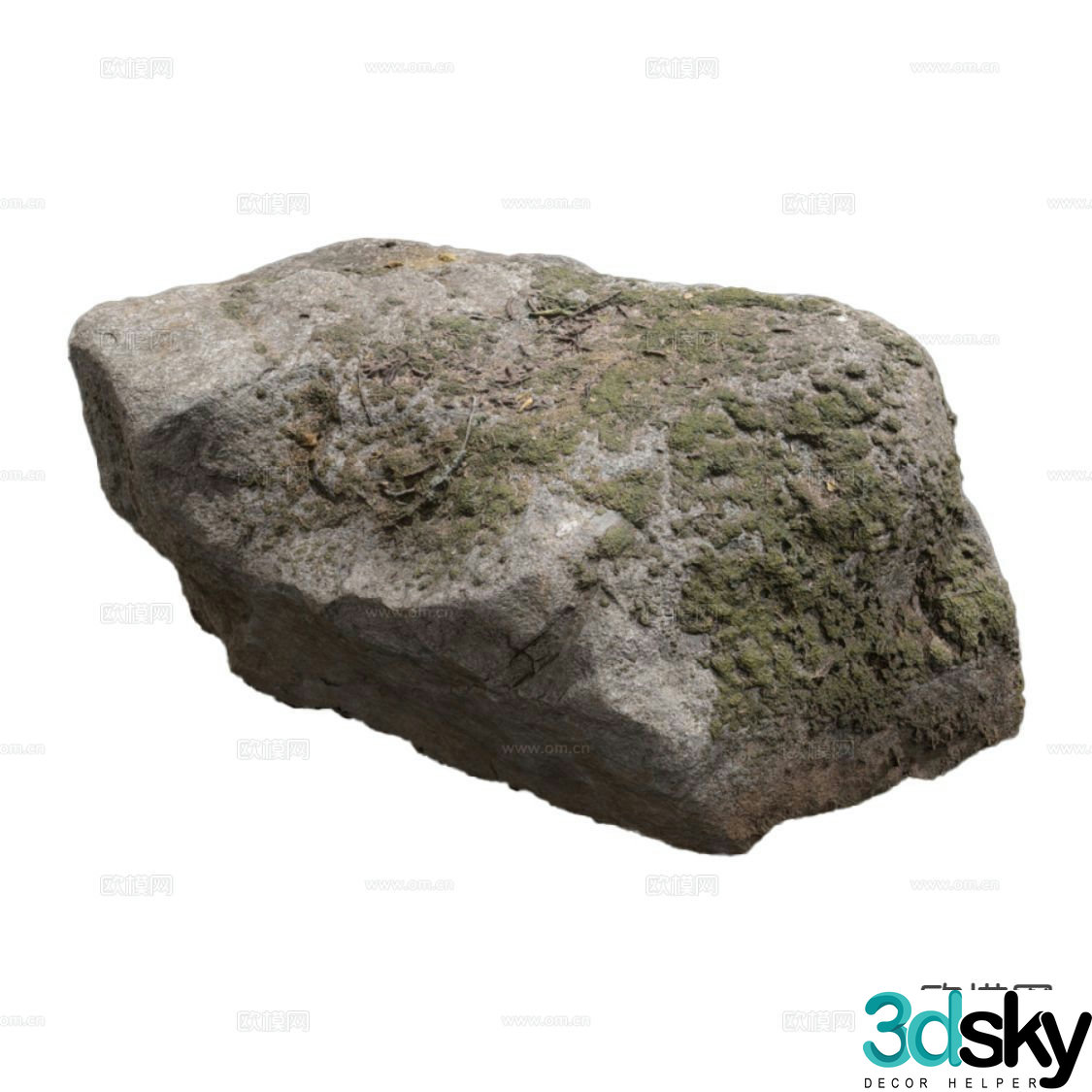 modern rock granite 3d model