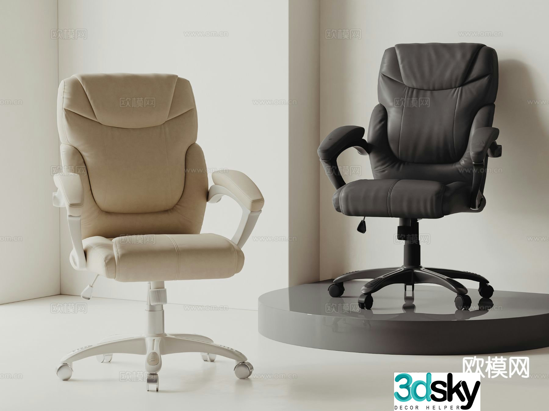 Modern office chair 3d model