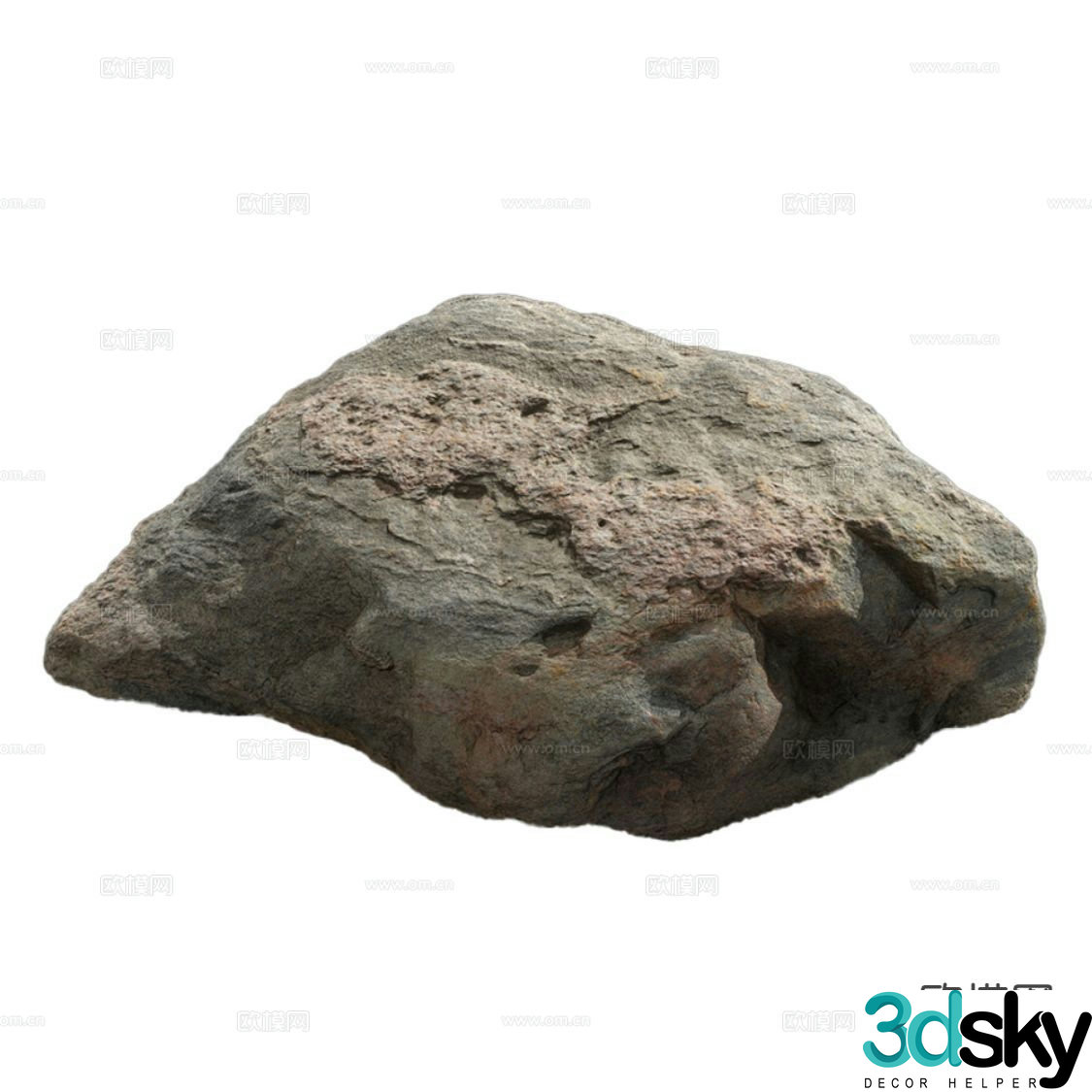 Modern garden stone landscape stone 3D model
