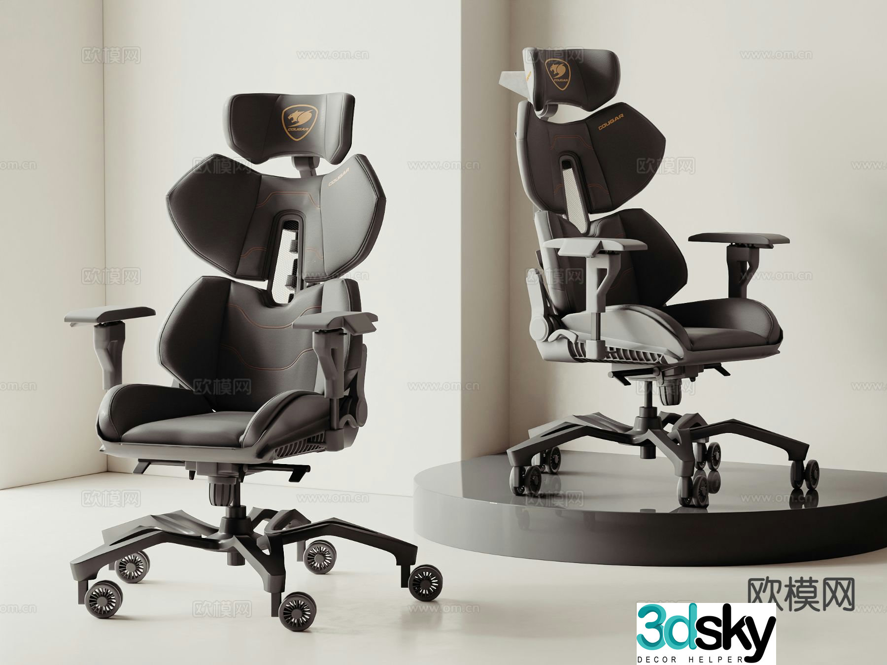 Modern gaming chair 3d model