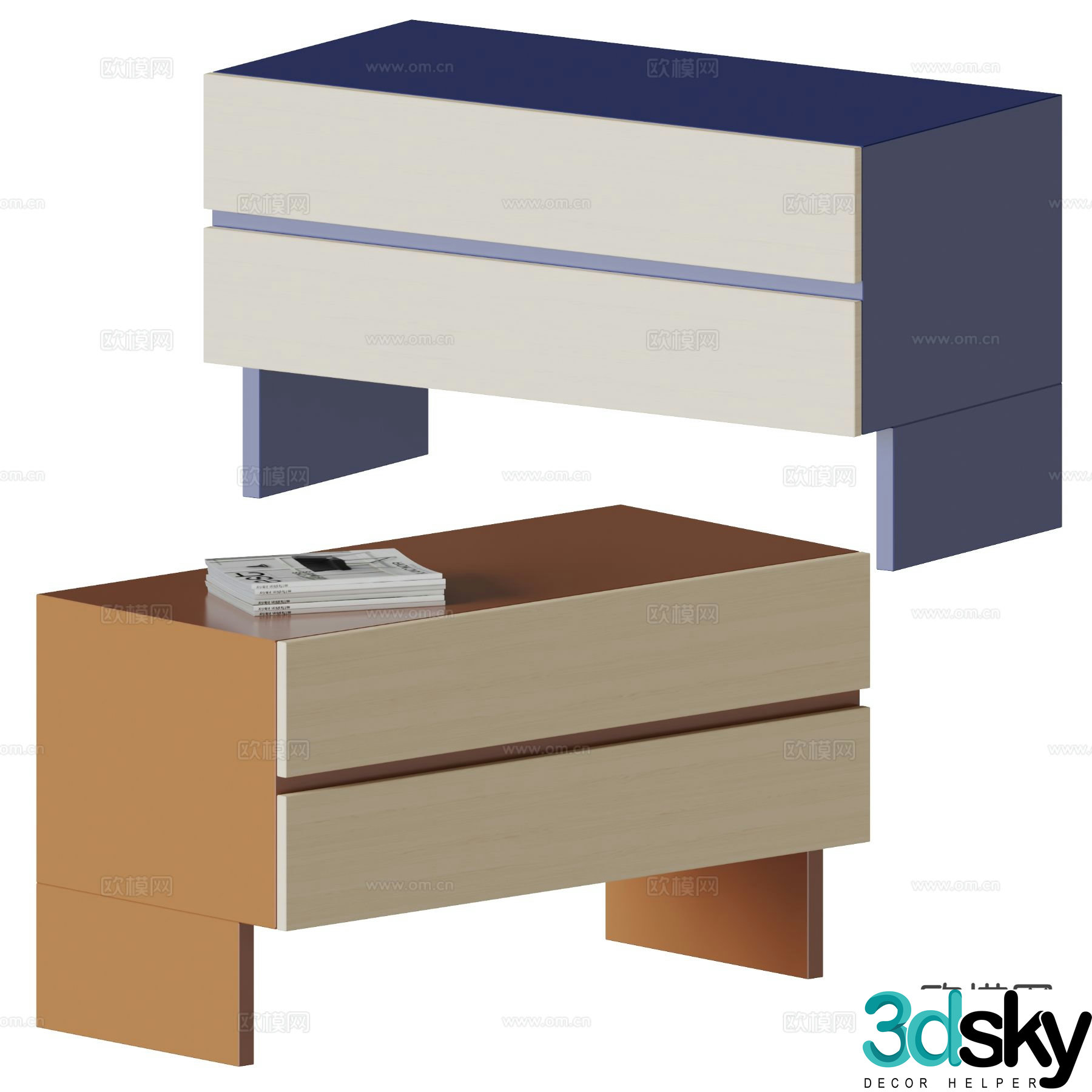 B&O modern side table bedside table 3d model