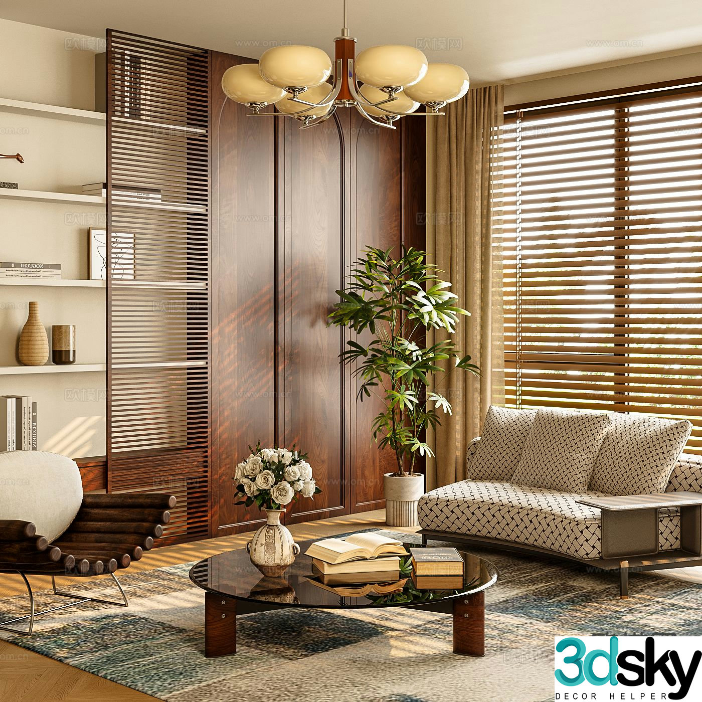 Medieval style modular sofa 3D model