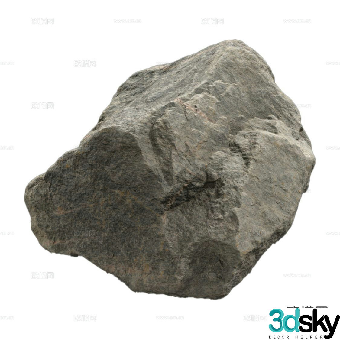 modern rock granite 3d model