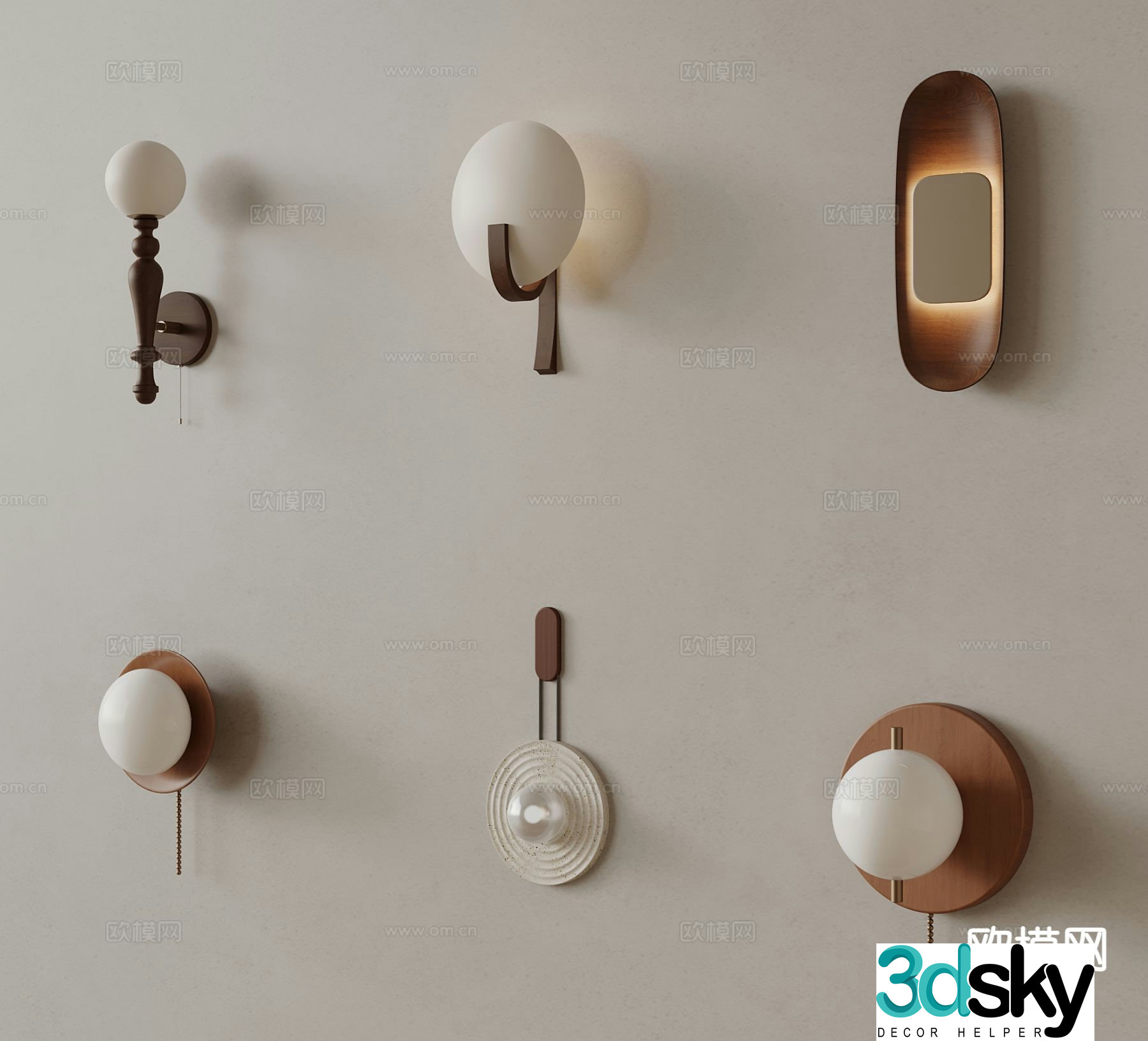 Medieval style wall lamp wall lamp 3d model
