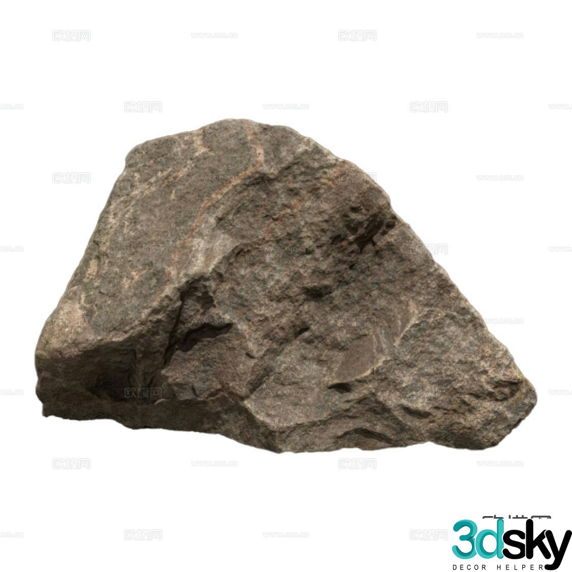 modern rock granite 3d model