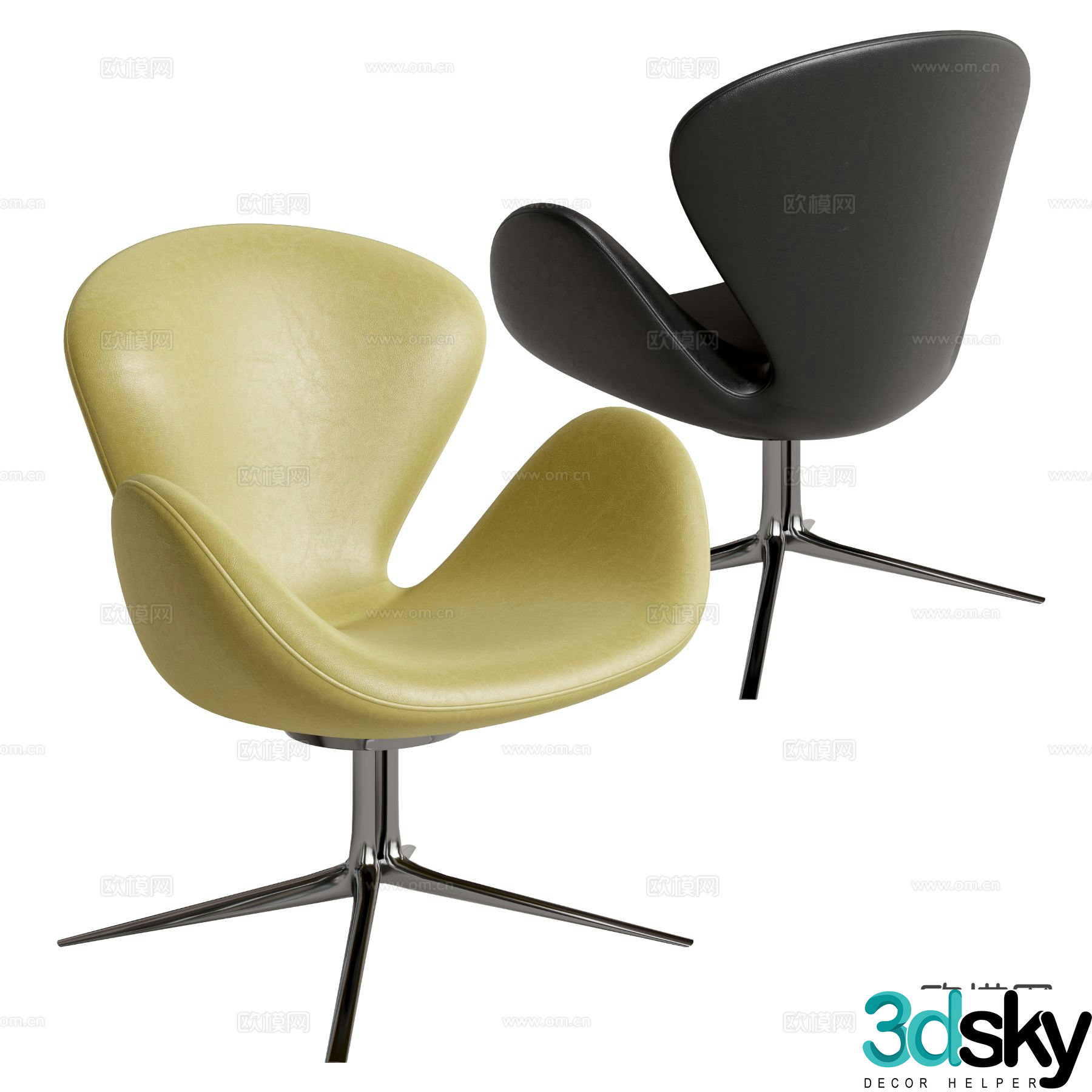 Modern office chair 3d model