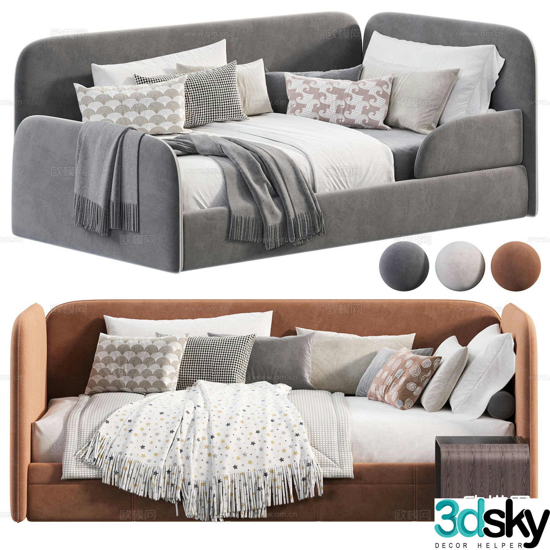 Children’s sofa bed 3d model