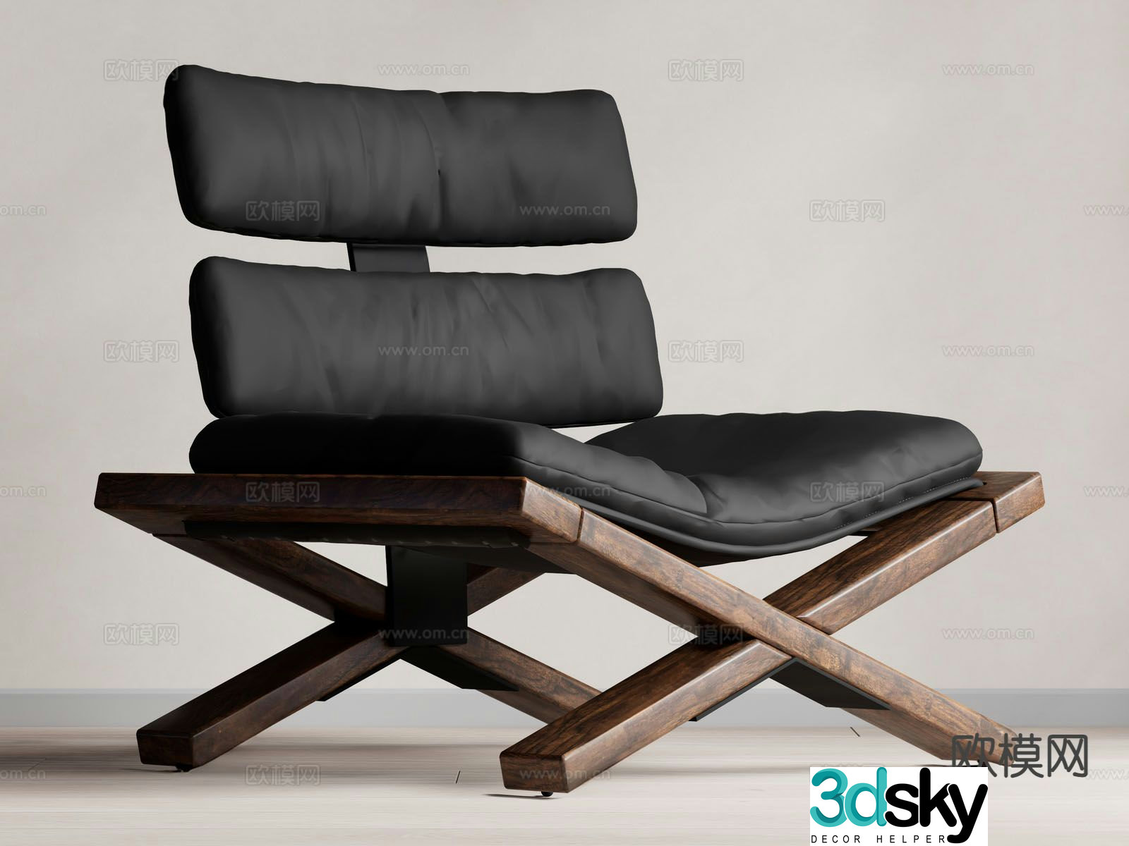 Wasabi chair leisure chair 3d model