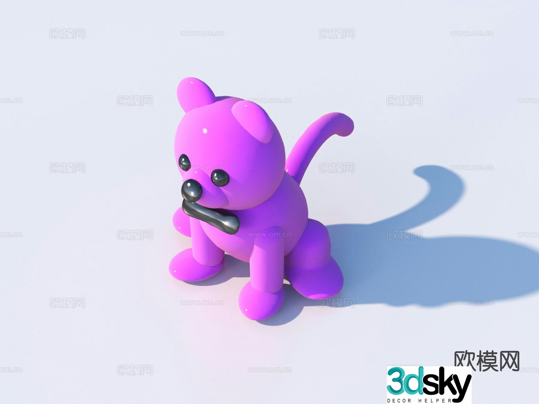Cartoon toys animal doll 3d model