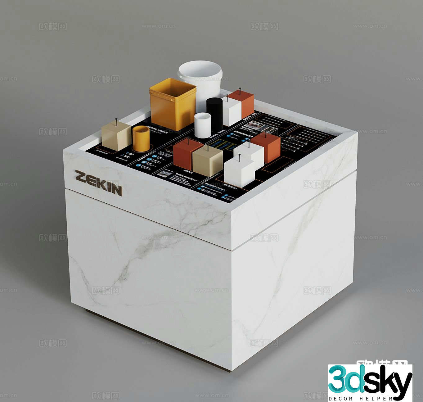 Show island hardware booth 3D model