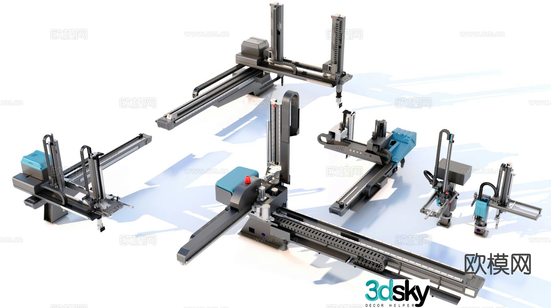 Industrial machinery industrial equipment factory equipment 3d model