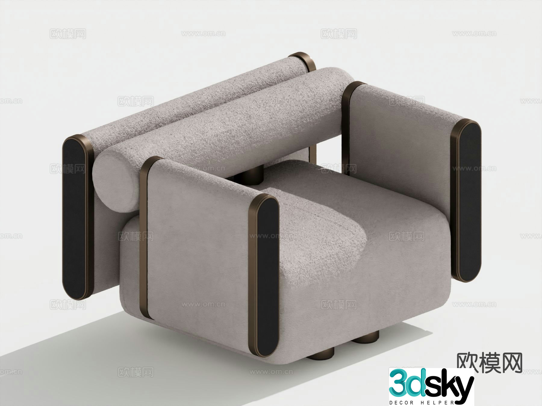 Modern single sofa 3d model