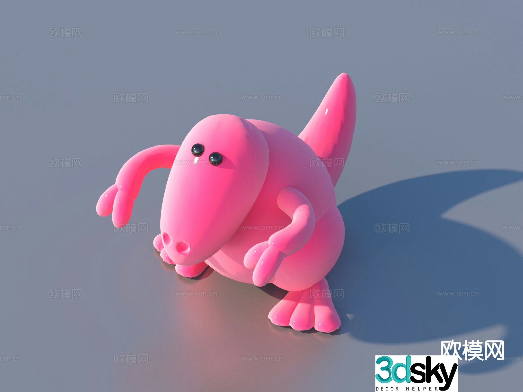 Cartoon toys animal doll 3d model