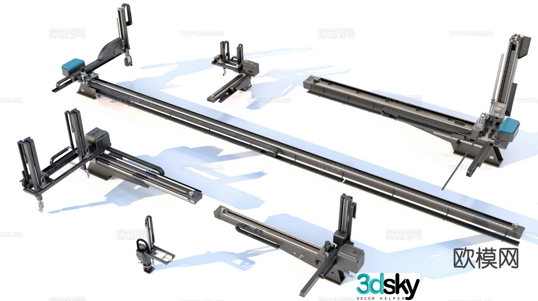 Industrial machinery industrial equipment factory equipment 3d model