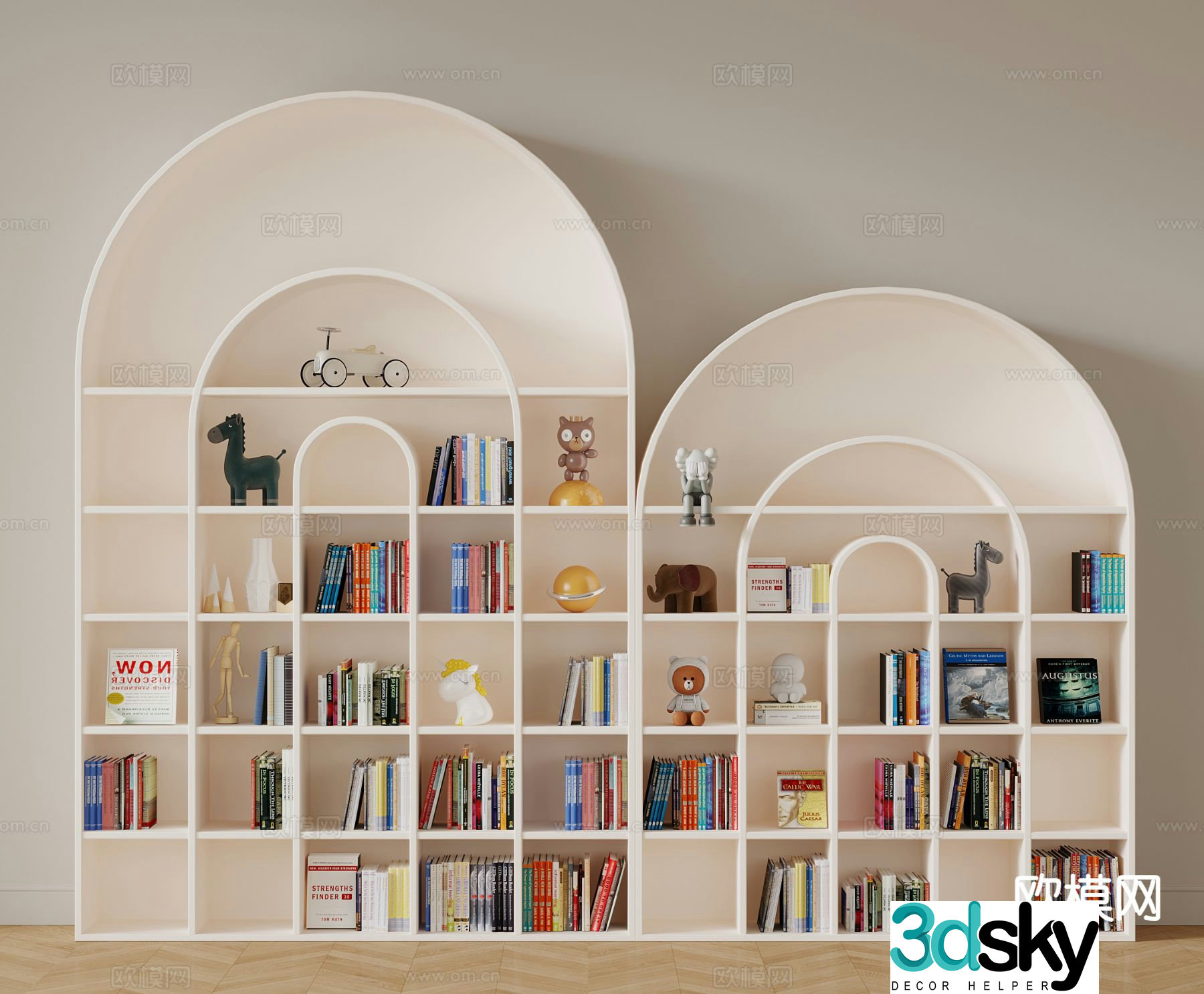 Modern children’s decorative cabinet children’s bookcase children’s cabinet 3d model