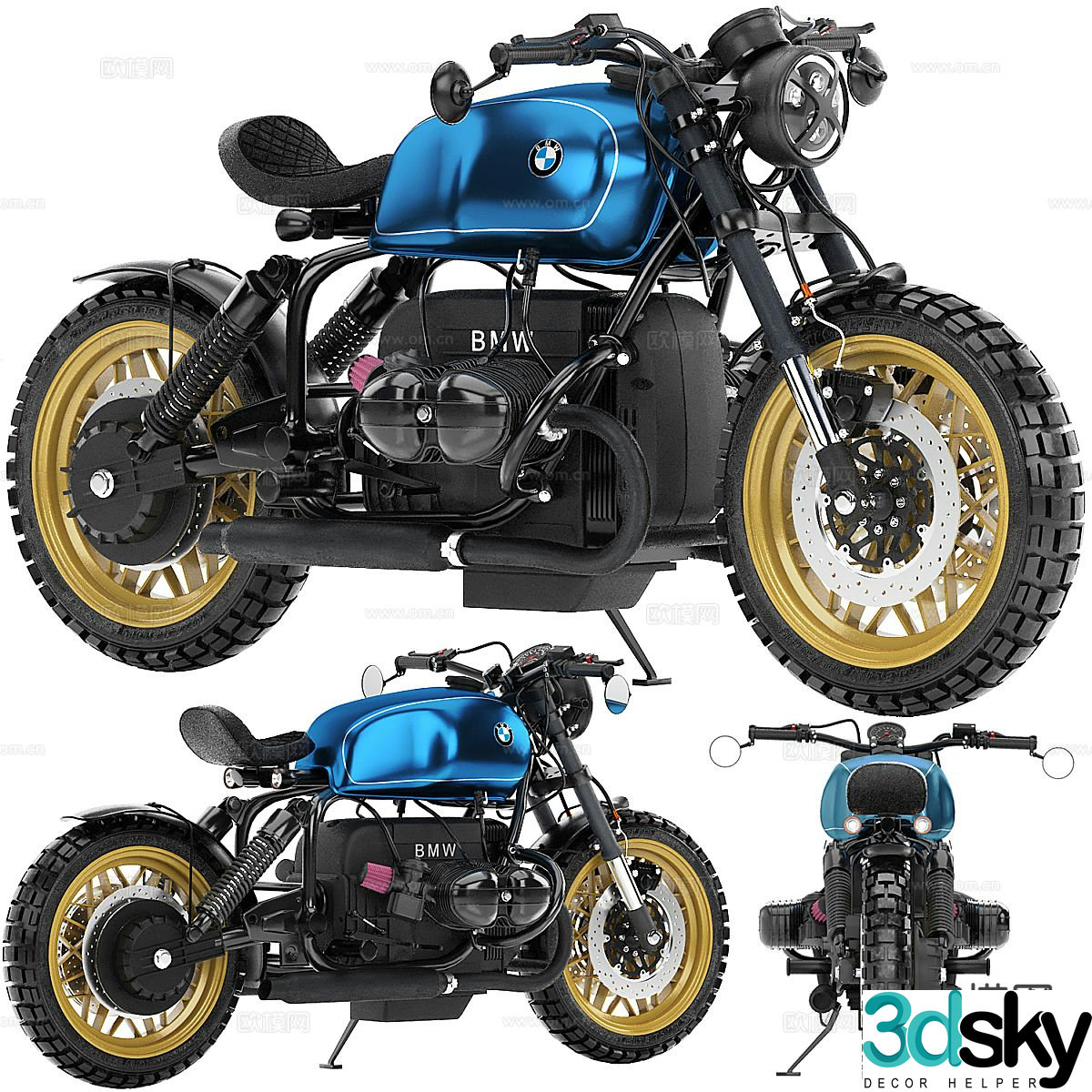 CR motorcycle motorcycle 3d model