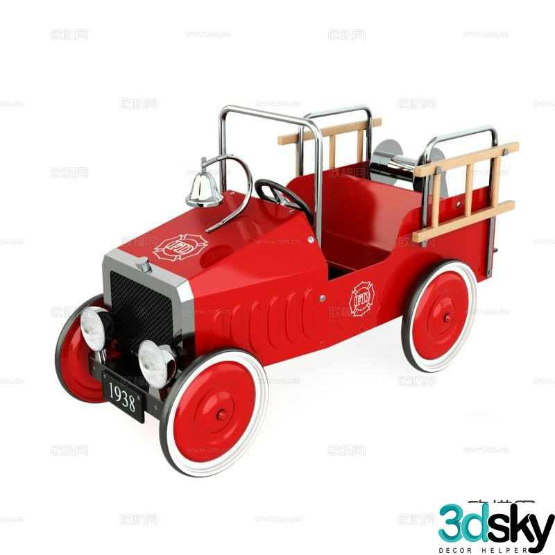 Modern children’s toy car 3d model