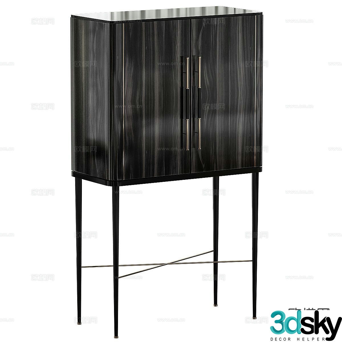 Modern side cabinet corner cabinet chest cabinet 3d model