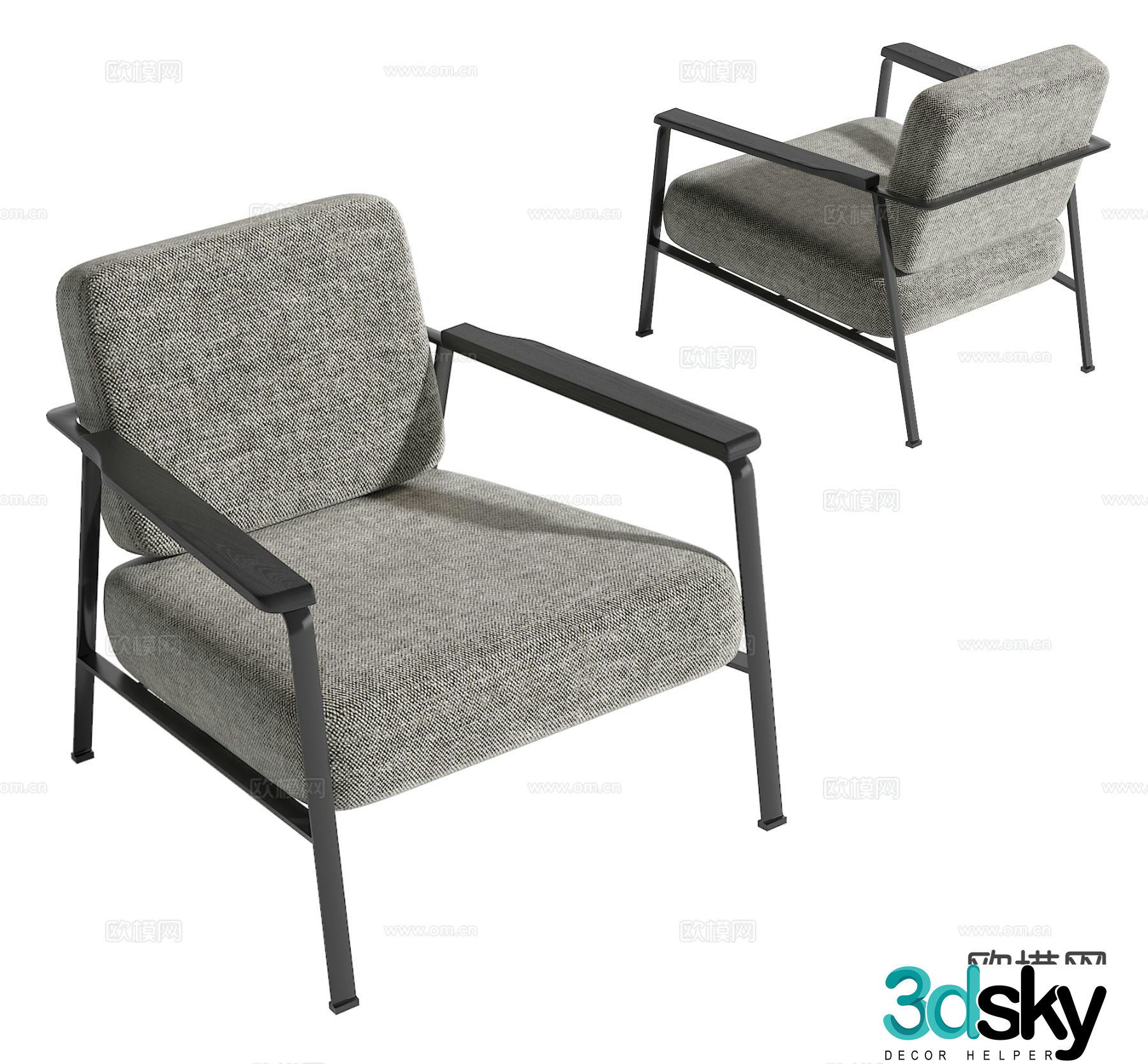 Modern lounge chair 3d model