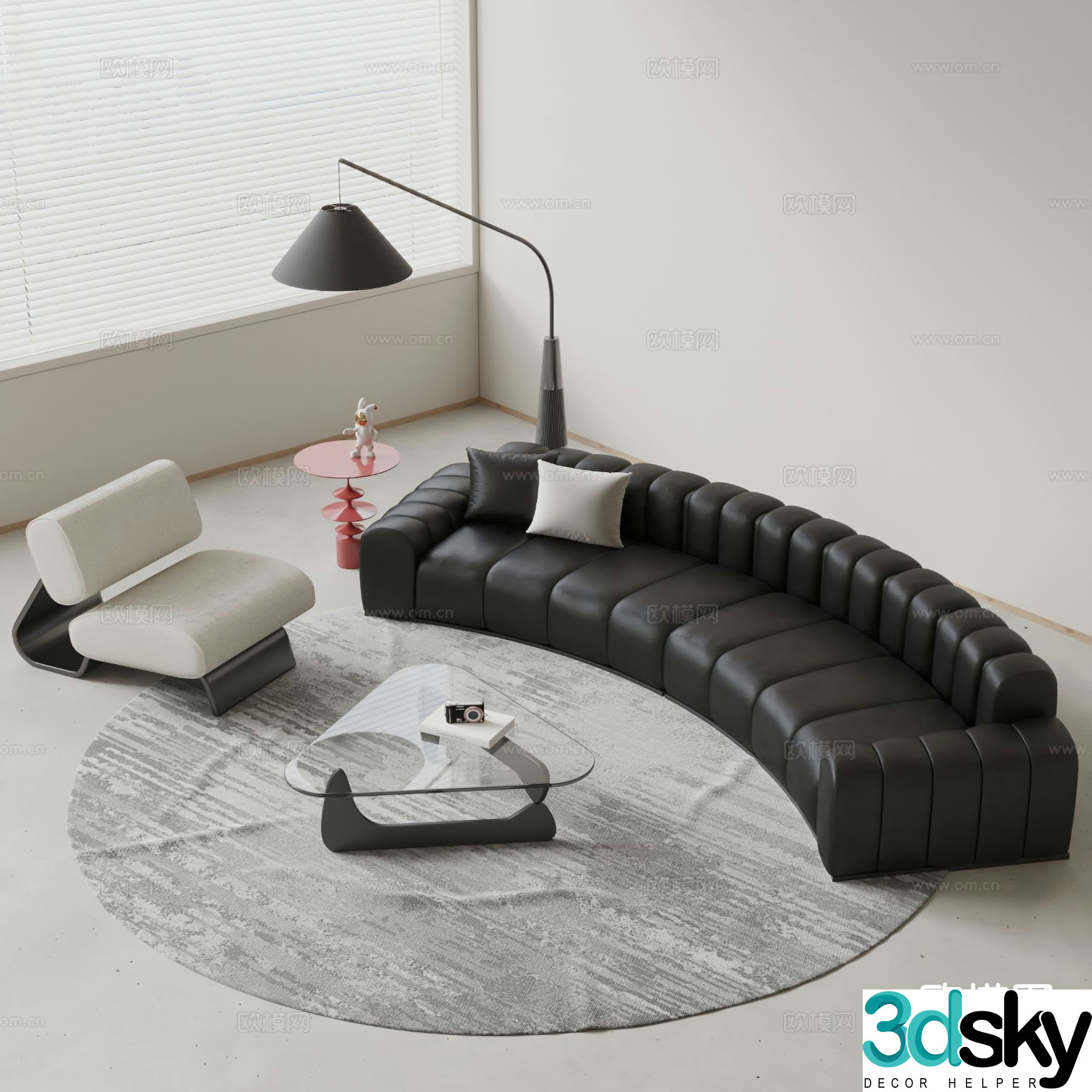 Diemme modular sofa 3d model