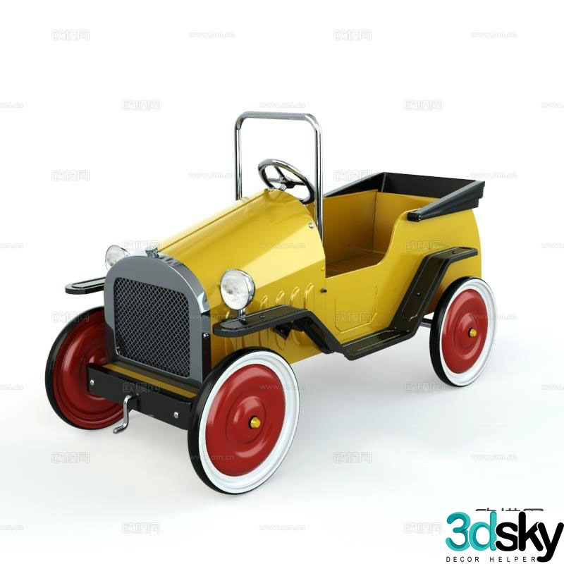 Modern children’s toy car 3d model